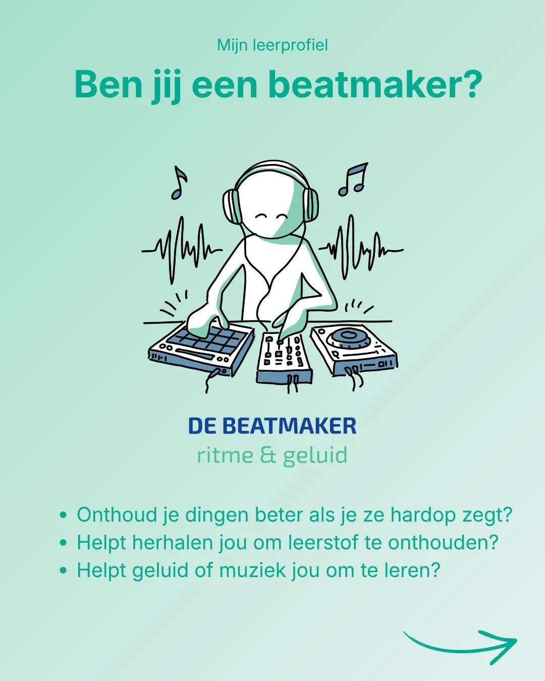 Moet jij soms geluid hebben om beter te kunnen leren? 🎧